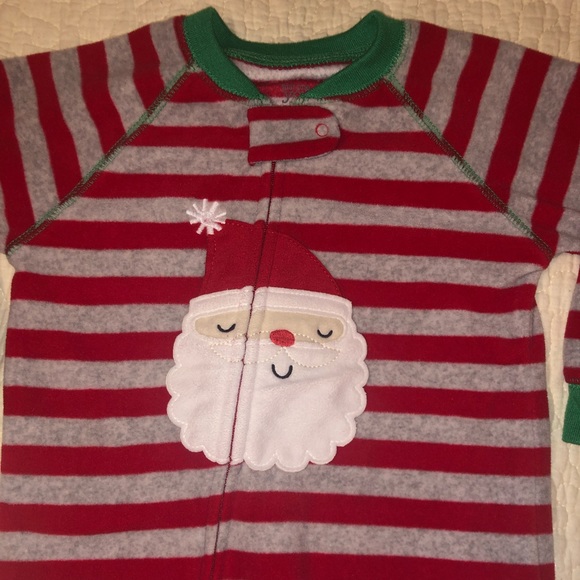 ECU Santa fleece Pajamas - Picture 2 of 3